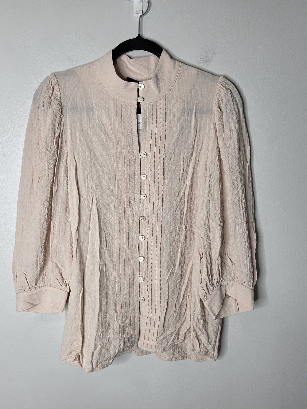 Smythe Blush Pink Button Down Blouse